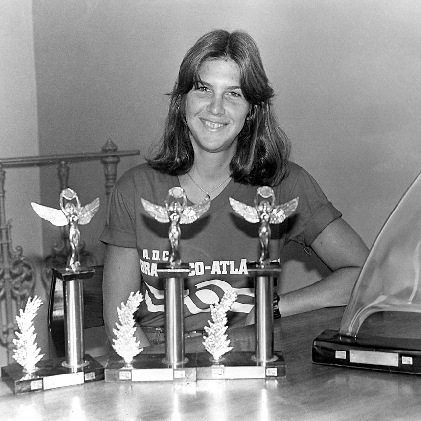 1984 | Campeã Brasileira de Windsurf em Porto Alegre
